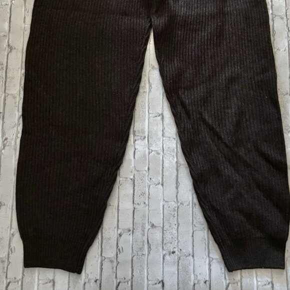 Women’s Rag & Bone Brown Pierce Cashmere Ribbed Jogger Pant Size M NWT - Picture 2 of 3